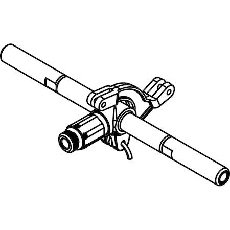 Central Brass 8" Center Tee W/Rocker Arm for Shelf Back/Slant Back Bathroom Faucet CS-43009